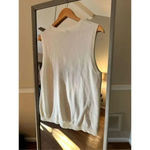 IZOD  Golf Ladies V Neck Sweater White Size Large‎ Photo 3