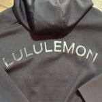 Lululemon Shaped Hoodie Full Zip Jacket Special Edition Wordmark in Black Size 8 Photo 8