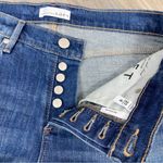 Loft  Floral Embroidered Boyfriend Jeans Cropped Raw Hem Blue 4 27 Photo 9