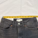 H&M ❤️16 NWT  Mom Jeans High Waist Ankle Comfort Stretch wide leg 2 Goth Black Photo 5