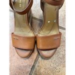 Coach leather ankle strap open toe heel size 7 Photo 6