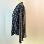Victoria's Secret The Dreamer Black and Pink Plaid Flannel Sleep Shirt Medium Photo 3