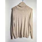 Akini Sweater Womens Wool Blend Drawstring Cowl Neck Pullover Cream Color Photo 3