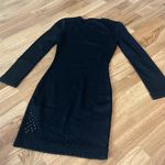 NWOT Mugler black laser cut cutout bodycon dress Size XS Photo 7