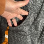 Athleta Luxe Stronger Black Space Dye Scuba Full Zip Hoodie Jacket Size Medium Photo 3