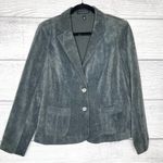Counterparts Silver Gray Corduroy Blazer Jacket Women’s Size 10 Photo 9