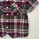 Erika Vintage plaid button front blouse Photo 4