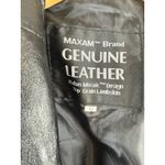 Vintage Maxam Women’s Black Lambskin Leather Jacket Italian Mosaic Size M NWT Size M Photo 12