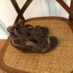 Frye leather cut out wedge heels size 6 Photo 8