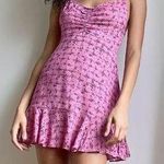 Free People NEW Intimately Caught Up Printed Slip Dress, Pink, Small Photo 0