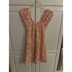 Blu Pepper  Orange Floral Off Shoulder Button Front Mini Dress Size M Photo 4