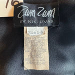 Vintage Formal Strapless Sheath Dress Black Pink Trim Rhinestones Corset Back Size undefined Photo 9