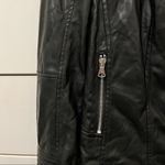 ZARA  TRF Black Moto Leather Jacket Photo 8