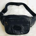 Vintage 90s black patchwork Fanny pack Photo 0