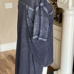 Night Moves  of New York Charcoal Top Wrap High Low Shirt Womens Small Photo 7