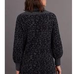Anthropologie Emmy Cowl Neck Sweater Long Sleeve Cheetah Gray Black Cozy Size S Photo 4