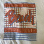 Paige Women Cotton Top S Ivory Ryo Graphic Tee Venice Beach Streetwear Y2K NEW Photo 4