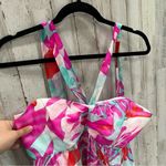 Shoshanna  Silk Floral Halter Cocktail Dress 10 Pink Abstract Print Photo 1