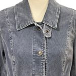 Eddie Bauer Grey Corduroy Utility Jacket Retro Academia Western Size LARGE Photo 1