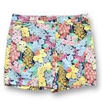 Talbots Shorts Multicolor Floral Print Flat Front Stretch Cotton Chino Size 16 Photo 8