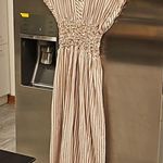 ๐MIRTH๐ Granada Dress ~ Bronze Stripe Print Medium Tan Photo 11
