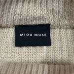 Miou Muse Cowl Neck Cropped Sweater with Tiered Sleeves Size M Photo 2