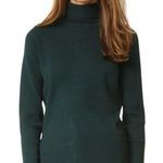 Victoria Beckham  Green Wool Button Back Turtleneck Sweater Photo 0