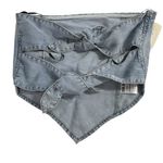 NWT SER.O.YA Tate Denim Top in Coastline Blue Wash Sz MEDIUM Strapless Tie Back Photo 5