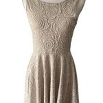 Audrey 3+1 Cream Floral Fit & Flare Sleeveless Dress Size Small Photo 0