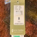 Erin London  NWT cardigan sweater womens medium Brown black Orange olive green Photo 2