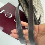 Gucci GG Supreme Monogram Medium Zippered Shopping Tote Dark Brown. Photo 14