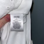 Women’s Live to be Spoiled white eyelet mini dress cut out and flutter sleeves Size L Photo 6