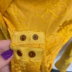 ZARA Golden Yellow Floral Bodysuit and Skirt Set Photo 5