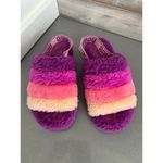 UGG  BERRYLICIOUS MULTI FLUFF YEAH SLIDE SHEEPSKIN SLIPPERS Size 6 Photo 5