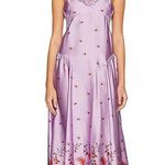 Free People NWT Intimately FP On My Own Printed Maxi Dress in Lilac Combo  Photo 0