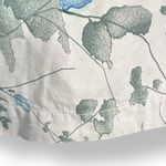 Vintage 90s Silk Floral Button Up Shirt Purple Blue Green Flowers Size Small Photo 3