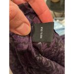 Josephine Chaus  Purple Floral Sheer Button Down Blouse Top Sz 16 100% silk Photo 5