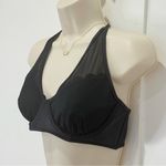 Ted Baker  Kerona Scallop Mesh Bikini Top Halter Black Size 34 DD/E Beachy Chic Photo 4