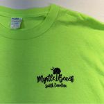 Gildan Myrtle Beach Neon Graphic T-shirt Size XL short sleeve crewneck tee unisex Photo 3