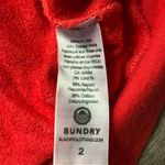 Sundry  Red Pullover ‘Love’ Hooded Sweatshirt 2 (M) Photo 4