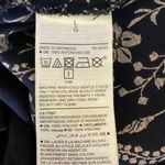 Old Navy Blue Floral Faux Wrap V Neck Bell Sleeves Boho Knee Length Dress Size L Photo 3