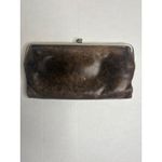Hobo The Original Lauren Brown Leather Clutch Wallet Kisslock Zip Around Photo 2