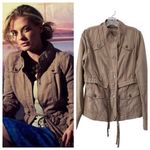 Anthropologie Daughters of the liberation Military Anorak Utility Cargo Jacket 8 Cotton Linen Photo 1