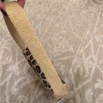 NWT Cheetah Leopard Print Beaded Shoulder Bag America and Beyond Nude Black Gold Tan Photo 2