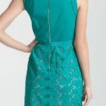 T Tahari Green Eyelet Lace Sheath Dress without Belt Photo 1