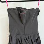 Betsey Johnson Corset Strapless Ruched Mini Dress Y2K Goth Punk Size 2 Party Photo 7