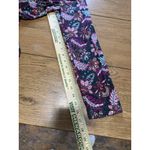 Loft Women Paisley Mock Neck Maxi Dress Size Large Long Sleeve Stretch Peasant Photo 6