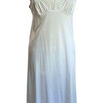 Vassarette 1990s Vintage White Midi Slip Dress Size M Photo 0