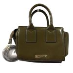 ALDO Fabyx satchel bag khaki green chunky gold chain Handbag Crossbody 8 x 6 in Photo 2