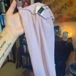 Zaful Tie Back Criss Cross Wrap Crop Bandage Top - Lilac Photo 5